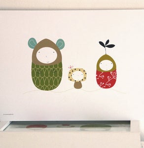 Image of Cuadros infantiles THREE YOUNG SOULS -wall art