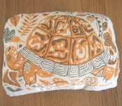 Image of Forest Friends Tortoise Screenprinted Pillow
