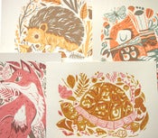 Image of Forest Friends Set of Four Screenprints