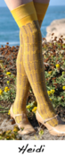 Image of Heidi Over-the-Knee Socks Yellow