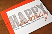 Wooden Type Birthday Card