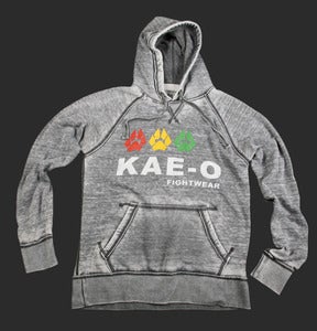 Fightwear 3-Paws Men's Burnout Pull-Over Hoodie - Charcoal