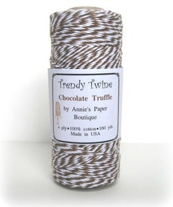 Image of Chocolate Truffle Trendy Twine {Lt Brown & Dk Brown Bakers Twine}