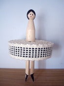 Image of Vintage Braid Peg - cream/black