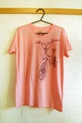 Image of BMX T-Shirt - Purple or Red on Pink