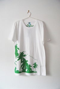 Image of Palm Tree T-Shirt - Green on White or Yellow