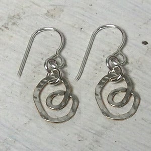 Image of tiny pretzel earrings