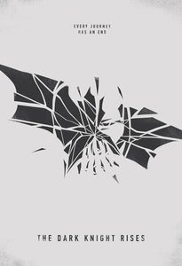 Image of "The Dark Knight Rises" Minimalist Illustrated Poster