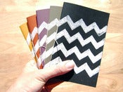 Image of Chevron Pattern Mini Sketchbook; one sketchbook