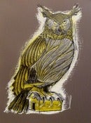 Image of Four Sticks Print Charcoal Brown Colorway