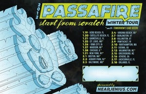 Image of Passafire "Start From Scratch" Winter Tour poster