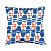 Image of pillow cover • flowers (red & blue)