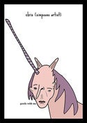 Image of A teenager unicorn walking to a lake