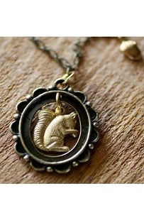 Image of Framed Squirrel Necklace