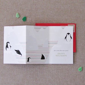 Image of "Penguins" Holiday Card