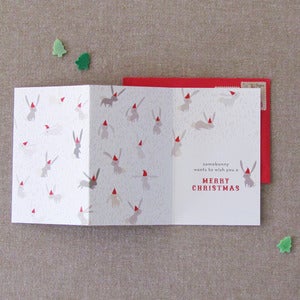 Image of "Snow Bunnies" Holiday Card