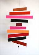 Image of MOBILE EN PAPIER ROUGE/ROSE/ORANGE REF.905