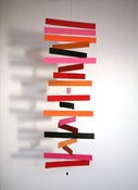 Image of MOBILE EN PAPIER ROUGE/ROSE/ORANGE REF.911