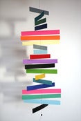 Image of MOBILE EN PAPIER MULTICOLORE REF.908
