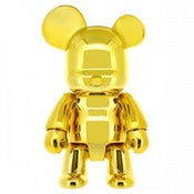 Image of Metallic Gold Qee Bear 7"