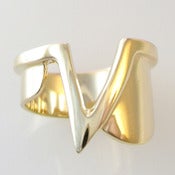Image of Gold Lightning Bold Ring