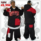 Image of JOGGING HOOD BOYZ NOIR ET ROUGE