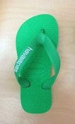 Image of Havaianas - Kids Rubber Logo - Green/White