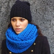 Image of Snood "Forget me not", alpaga & laine