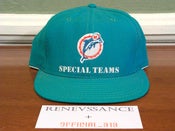 Image of VINTAGE DEADSTOCK MIAMI DOLPHINS AJD "COACH / SIDELINE / SPECIAL TEAMS" SNAPBACK CAP HAT