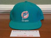 Image of VINTAGE DEADSTOCK MIAMI DOLPHINS AJD "COACH / SIDELINE / STAFF" SNAPBACK CAP HAT  