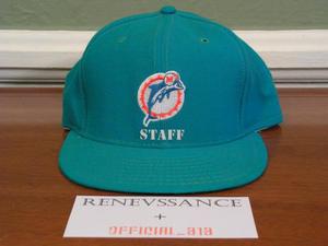 Image of VINTAGE DEADSTOCK MIAMI DOLPHINS AJD "COACH / SIDELINE / STAFF" SNAPBACK CAP HAT  
