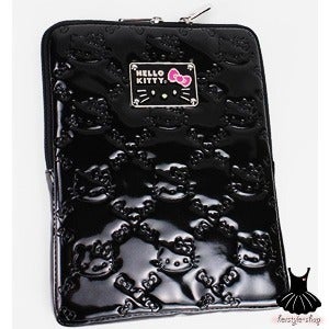 Image of HELLO KITTY BLACK EMBOSSED IPAD™SLEEVE