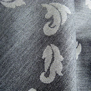 Image of Falling Leaves Textiles (Natural/Charcoal)