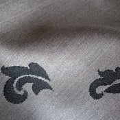 Image of Falling Leaves Textiles (Black/Taupe)