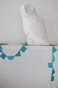 Image of COLLECTABLE > Leather Garland in Tiffany Blue