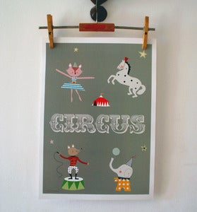 Image of Cuadros infantiles- Circus o  EL el elefante- wallart