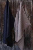 Image of Torchon de cuisine (50 cm x 70 cm), noir/taupe