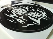 Image of The World at Large stickers (three included with purchase)