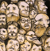 Image of 8 x 8 panel - "Beards"