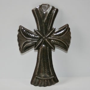Image of Medium Haitian Metal Cross