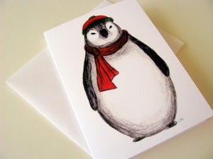 Image of Chubby Penguin Loves Winter - Everyday Greeting or Holiday Card, Single