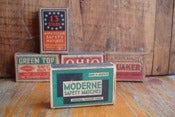 Image of Vintage Match Boxes Set #6