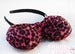 Image of Plush Pink Leopard Bow