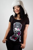 Image of WOMEN'S SCOOP NECK POLAR ICE IN BLACK