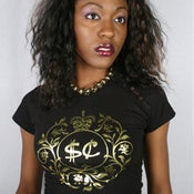 Image of Ladies Gold Foil Tee