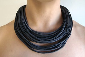 Image of Statement suede necklace  |NK015