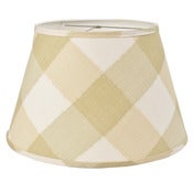 Image of 20" Ikat Check Sage Lampshade