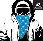 Image of assorted colours(with white logo print)snowboarding facemask
