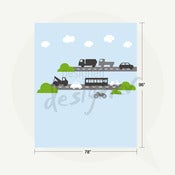 Image of Vroom Vroom Decal Wall Sticker - Kas Kids