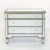 Image of Cary Silver Mirrored Chest 